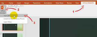 Kontrol Presentasi (Power Point) dari Smartphone Android dengan Office Remote