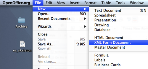 11 New XML Form