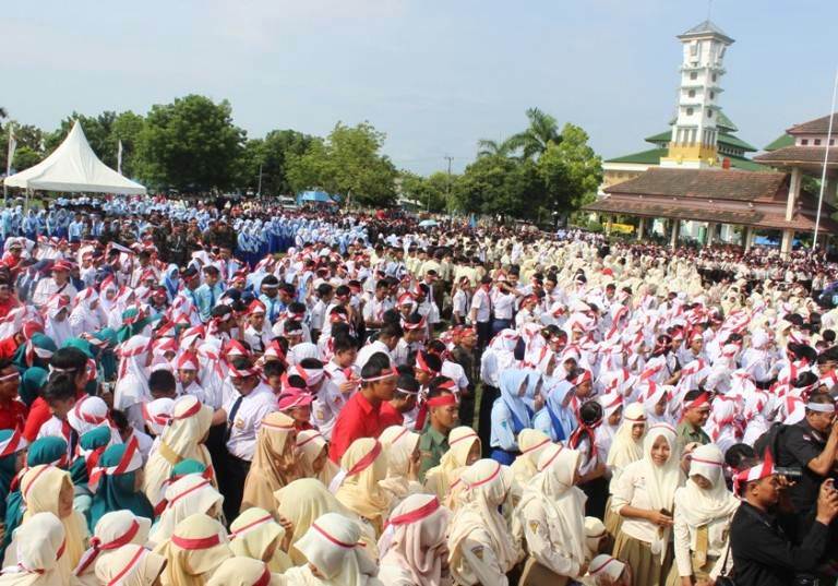 warga Ngawi ikuti apel nusantara bersatu