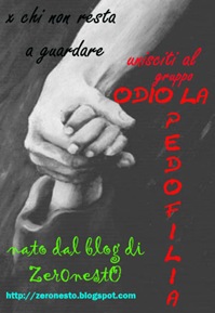 simbolo "odio la pedofilia"