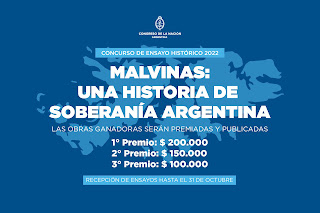 Concurso ensayo histórico “Malvinas: Una historia de soberanía Argentina” Premios de hasta 200 mil pesos