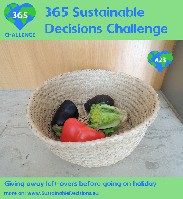 Giving away left-overs before going on holiday reducing food waste reducing waste