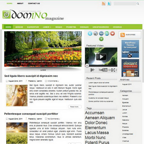 Domino WordPress Theme