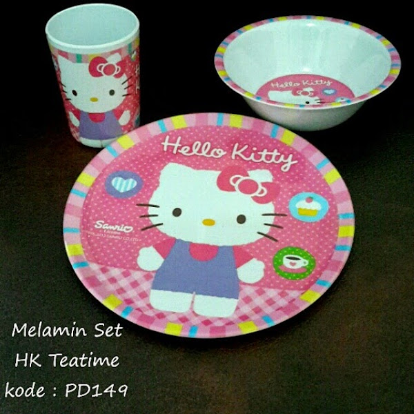 Set Alat Makan Hello Kitty Grosir Ecer Murah Teatime