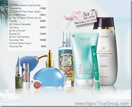 Oriflame - Bộ Quà Tặng Tháng 7-2011 - Set 7