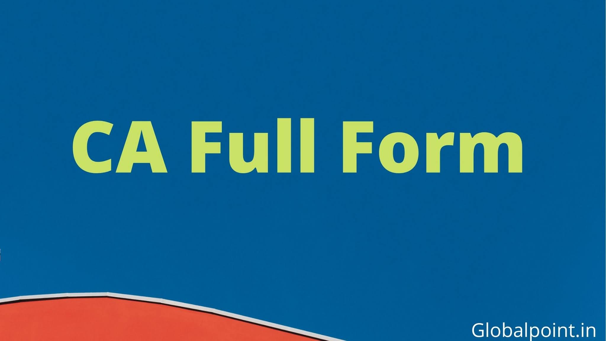 CA Full Form in Hindi