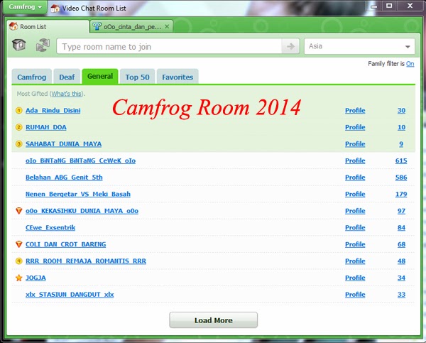 List Room Camfrog Awal 2014