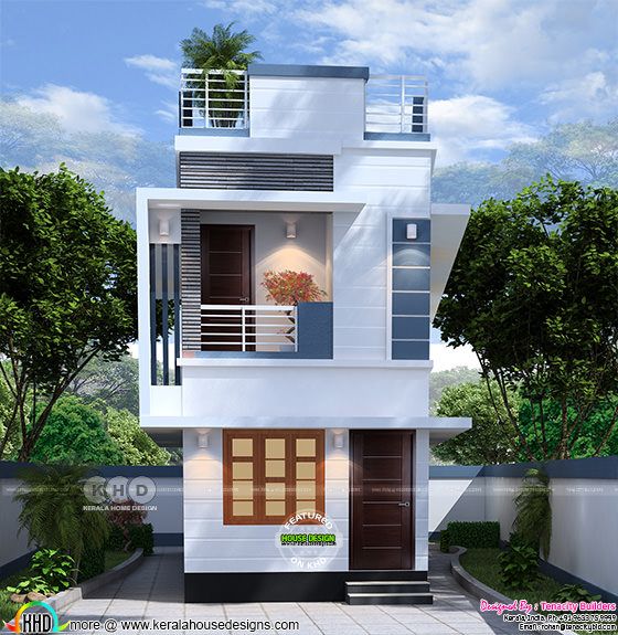  Tiny  low cost  India home  design  Kerala home  design  and 