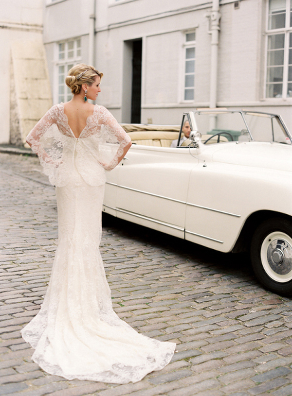 This stunning real life bride is wearing an equally stunning gown by Elie