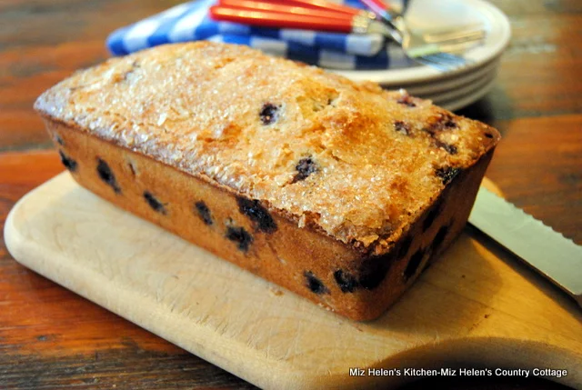 Old Fashioned Blueberry Pound Cake at Miz Helen's Country Cottage