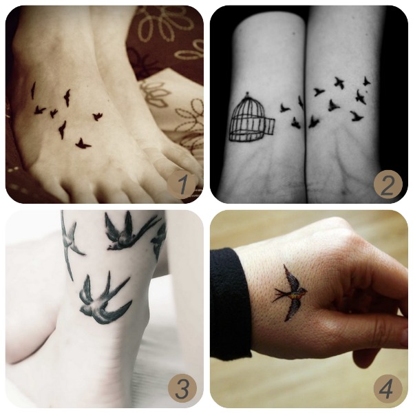   The Lovely Things Inspiration  Bird Tattoos  DIY Temporary Tattoos