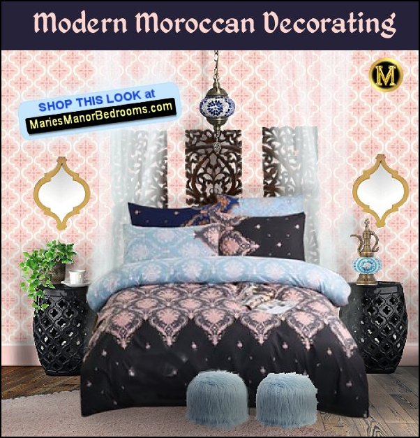 modern moroccan decorating ideas modern moroccan bedrooms decor exotic moroccan theme  Blush Pink Ikat Moroccan wallpaper