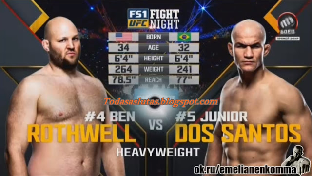 Junior Dos Anjos vs Ben Rothwell Full Fight