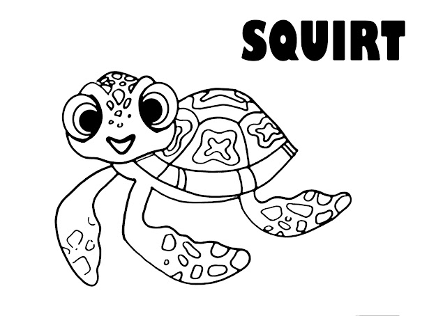  Coloring Pages  Download Coloring Pages Finding Nemo Coloring Pages  Finding Nemo Nemo Squirt 