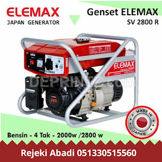 Distributor Generator merek Elemax  SV 2800 R diajamin asli Jepang mimat hubungi 081330515560