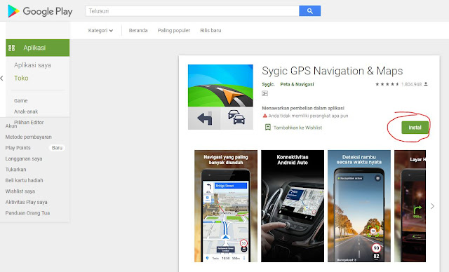 install sygic GPS