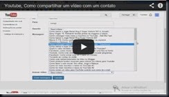 Youtube, Como compartilhar um vídeo com um contato