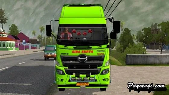 mod bussid hino 500 trailer siba surya