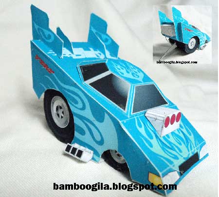 Drag Racing Papercraft