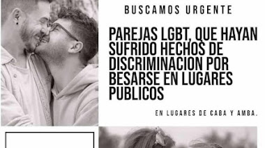 CABA: Se buscan PAREJAS LGBT Que hayan sufrido hechos de discriminación por besarse en lugares públicos 