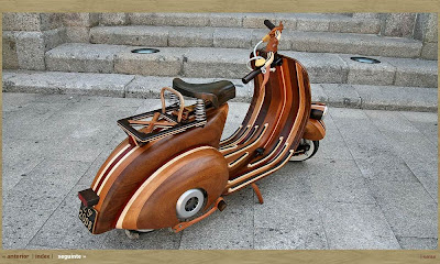 Wood Vespa Seen On coolpicturesgallery.blogspot.com Or www.CoolPictureGallery.com