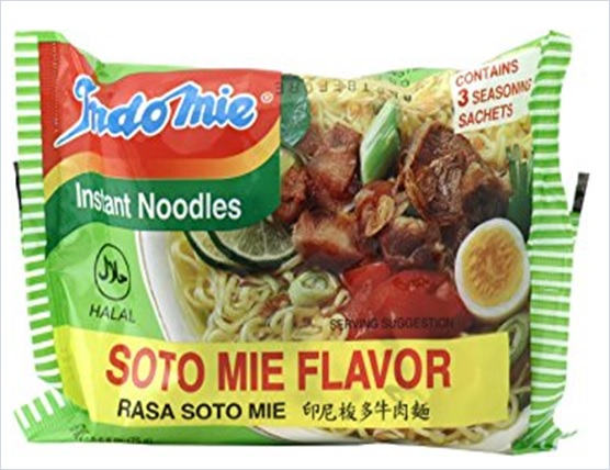 Indomie Instant Noodles Soup Soto Mie Flavor