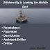  Offshore Rig Is Looking for Middle East