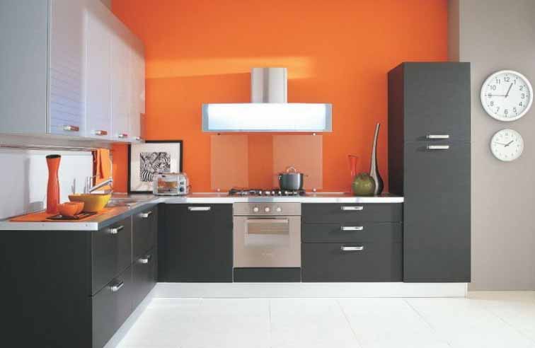 Desain Keren Dapur  Warna  Orange  Info Desain Dapur  2014