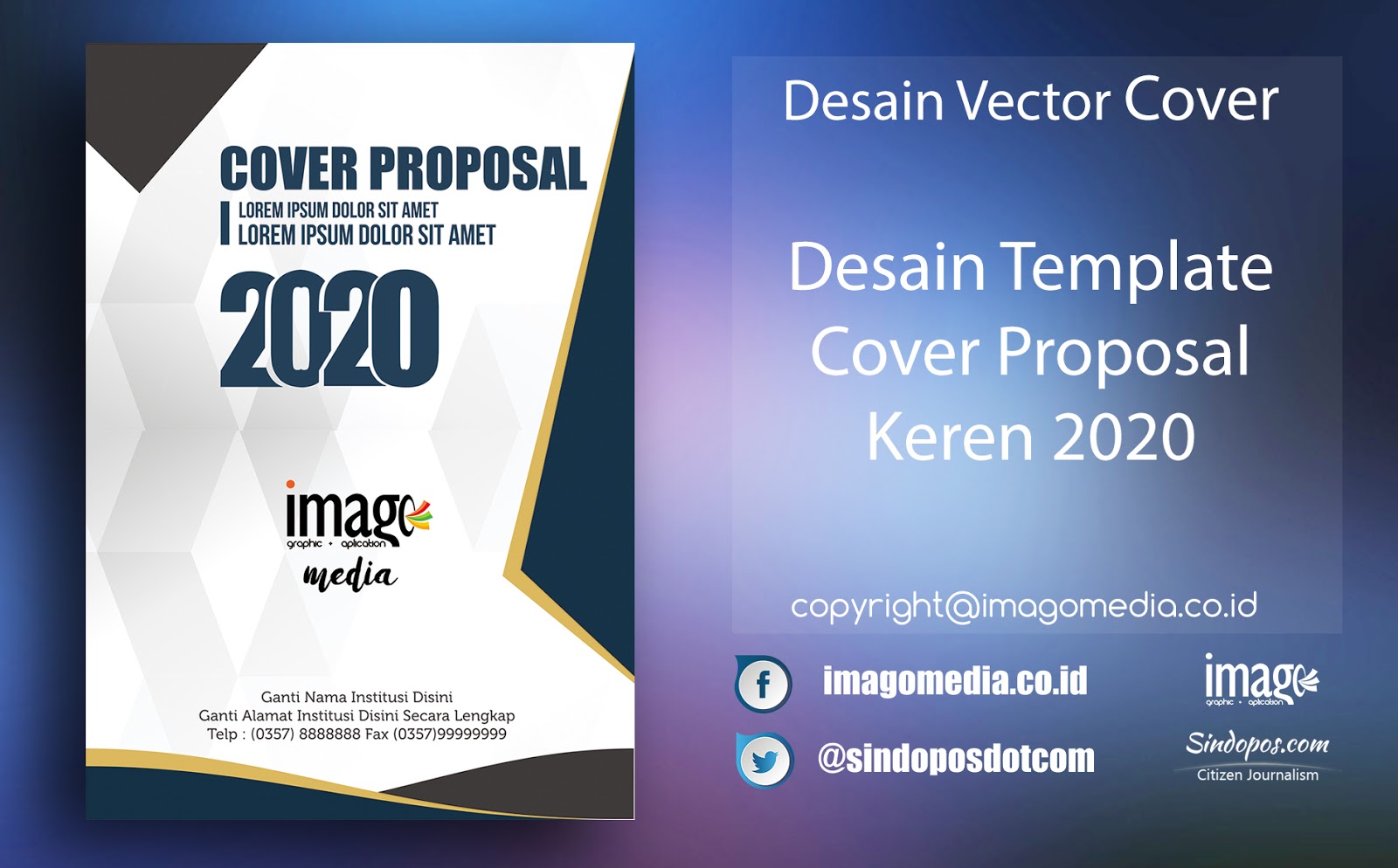 Desain Template Cover Proposal Kegiatan Terbaru 2022 