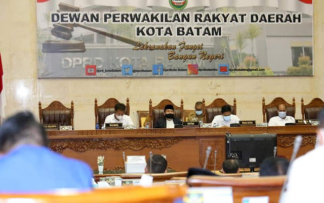 Rudi : Pendapatan APBD Kota Batam TA 2021 Menurun Menjadi Rp 2,650 Triliun,-