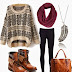 Knit Sweater With Black Leggings And Leather Boots