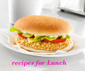 Recipes for Lunch - Chicken Burgers 