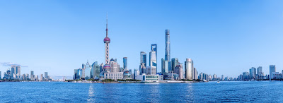 Shanghai Bund Skyline Skyscrapers Architecture