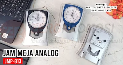 Jual Souvenir Jam Meja Kantor Murah Kode JMP-813 Custom