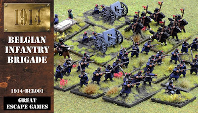 12mm 1914 Belgian Infantry Brigade from Great Escape Games