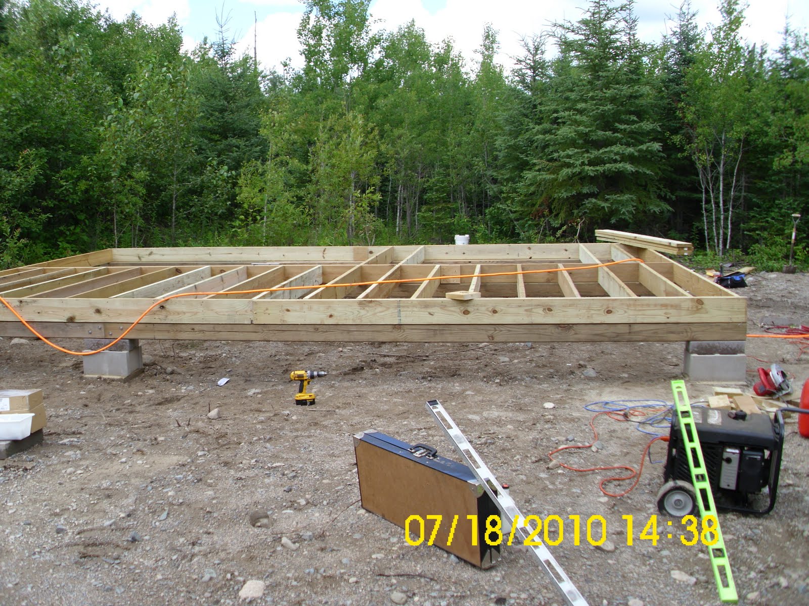 Cabin Foundation Pier Spacing