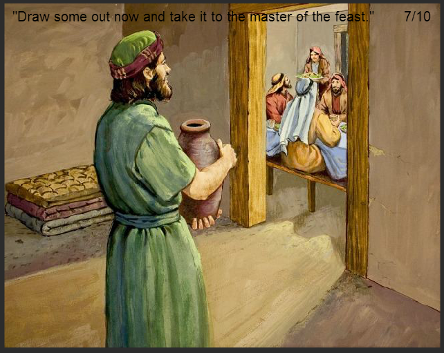 Bible Pictures: Jesus First Miracle in Cana