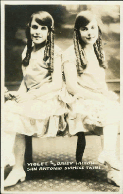 portrait of Hilton sisters as girls