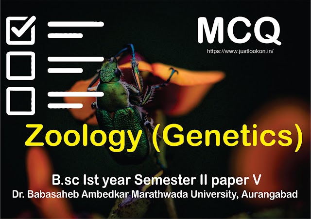 Zoology Genetics Paper V B.Sc. First year MCQ