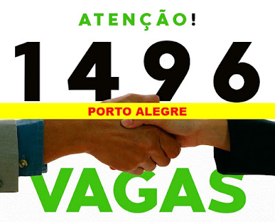 Sine Municipal em Porto Alegre tem 1496 vagas disponíveis