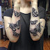 Awesome Flying Butterfly Tattoos Designs on Both Hands