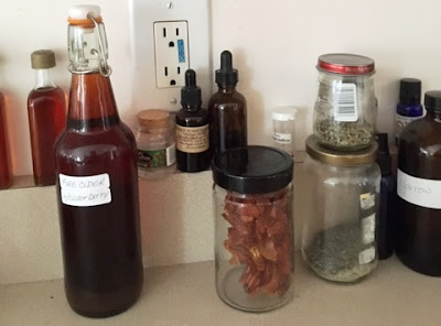 concoctions on kitchen counter