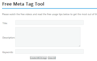 Online Meta Tag Generator Tools