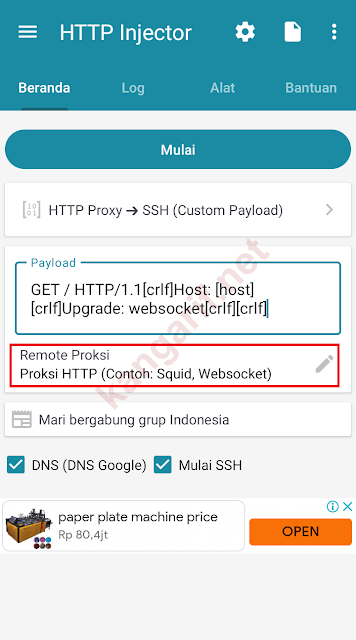 klik remote proksi