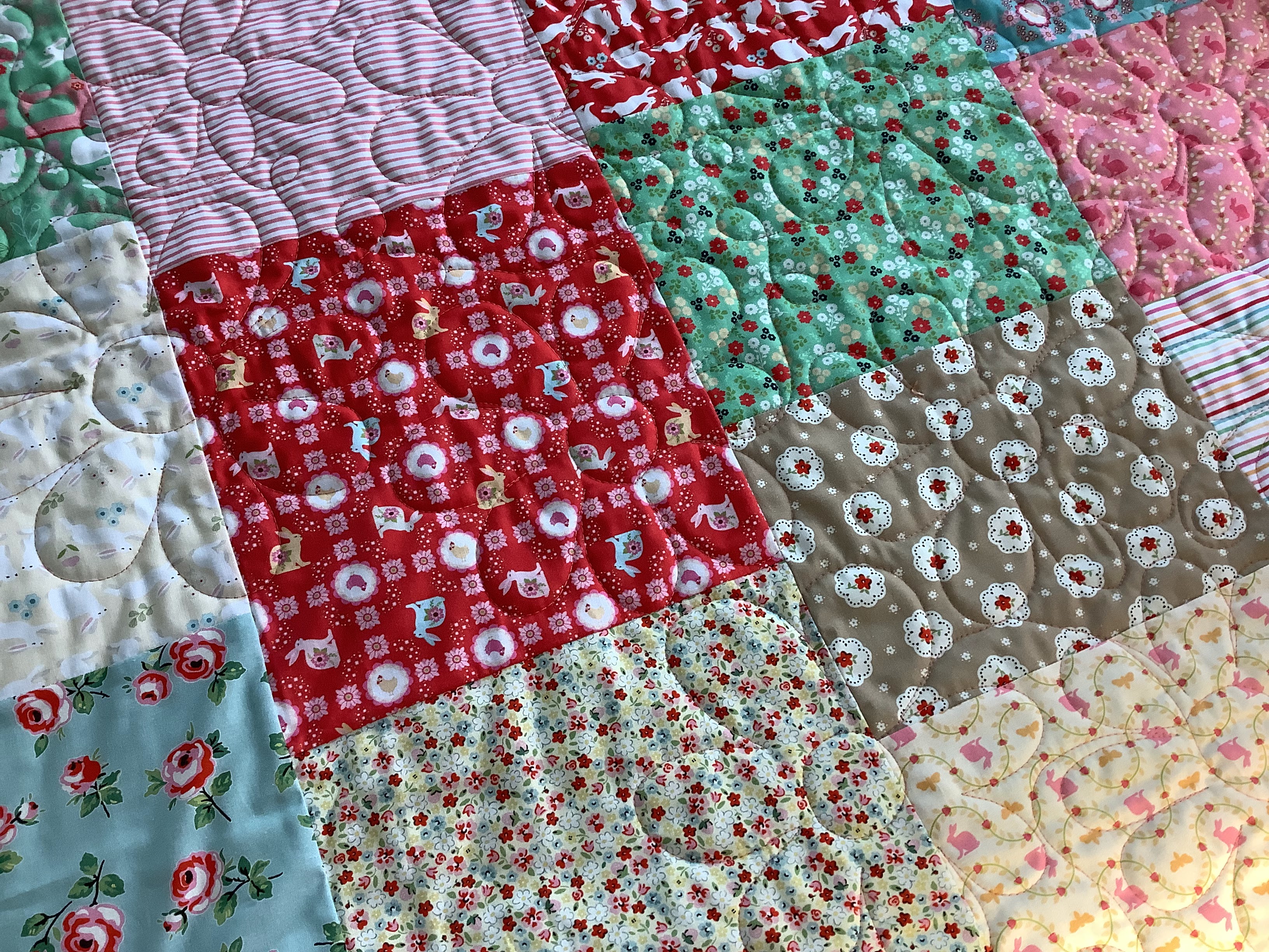 Fiber Antics by Veronica: Spray basting and free-motion quilting small  charity quilts