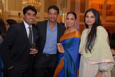 Lara Dutta with fiance Mahesh Bhupati at an Engagement Pics