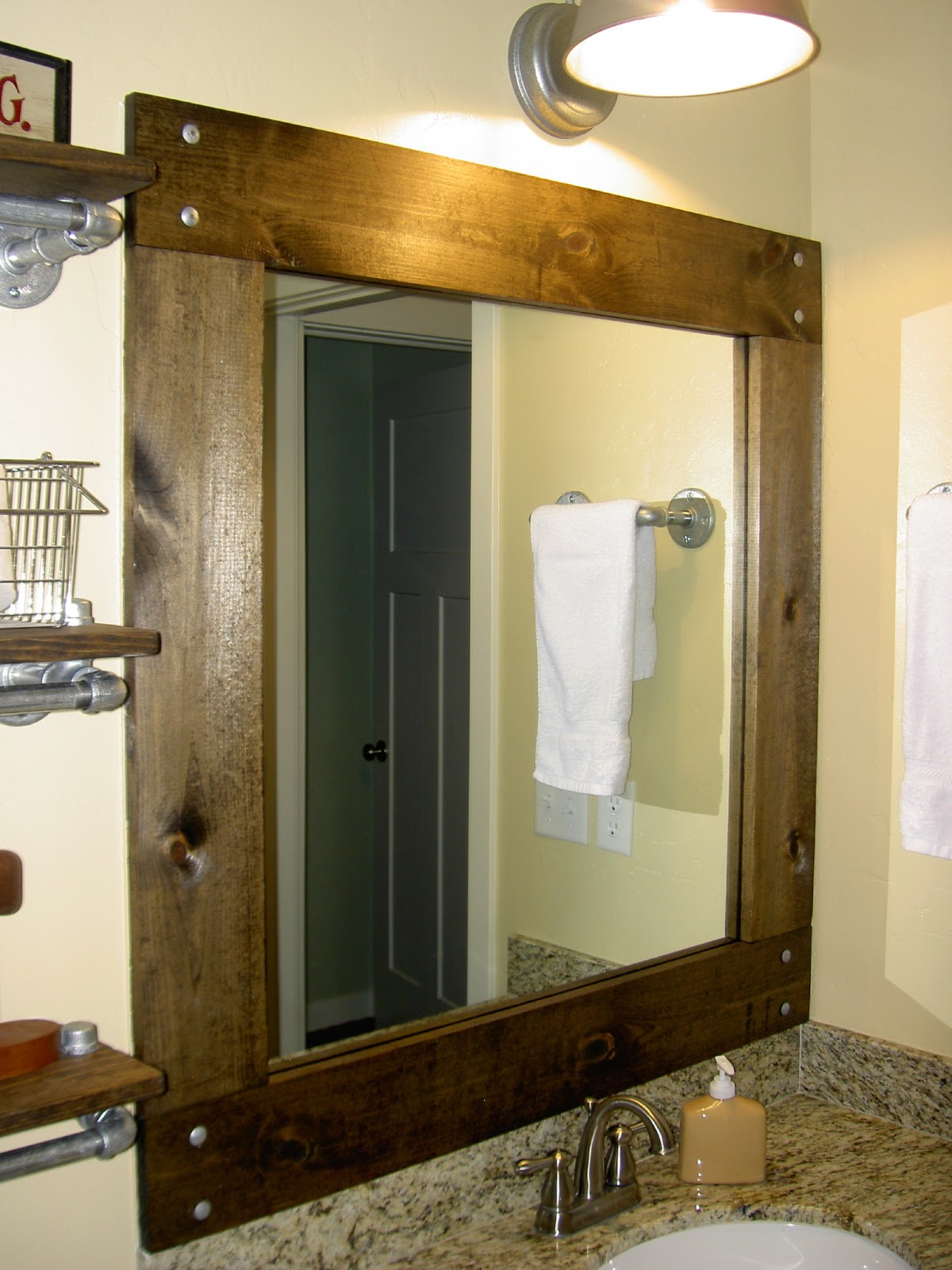 Chapman Place: Framed Bathroom Mirror
