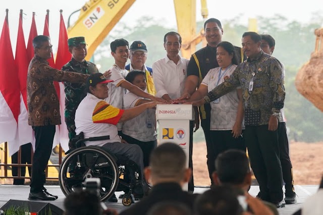 Jokowi Ground Breaking Pembangunan Paralympic Training Center Karanganyar