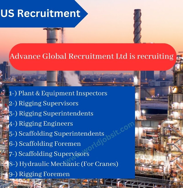 Advance Global Recruitment Ltd is recruiting