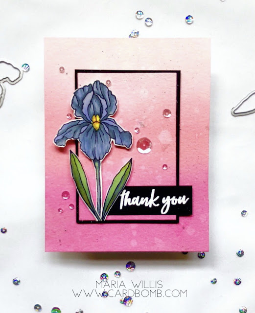 #mariawillis, #cardbomb, #heroarts, #newrelease, #newcatalog, #2019heroartscatalog, #colorlayeringiris, #thankyou, #cards, #cardmaking, #handmadecards, #craft, #papercraft, #stamp, #ink, #paper, #handmade, #diy, #create, #color, #copics, #copicmarkers,, #distressoxides, #flowers, #mixedmedia, 